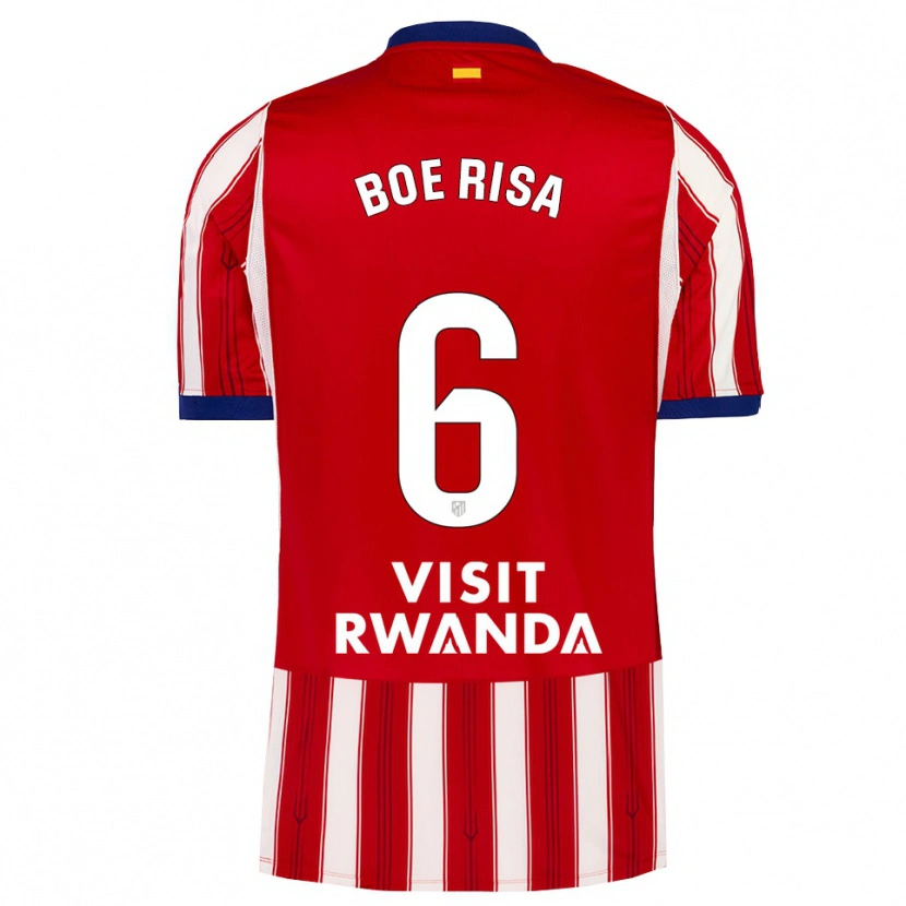 Danxen Criança Camisola Vilde Bøe Risa #6 Azul Real Vermelho Branco Principal 2026/27 Camisa