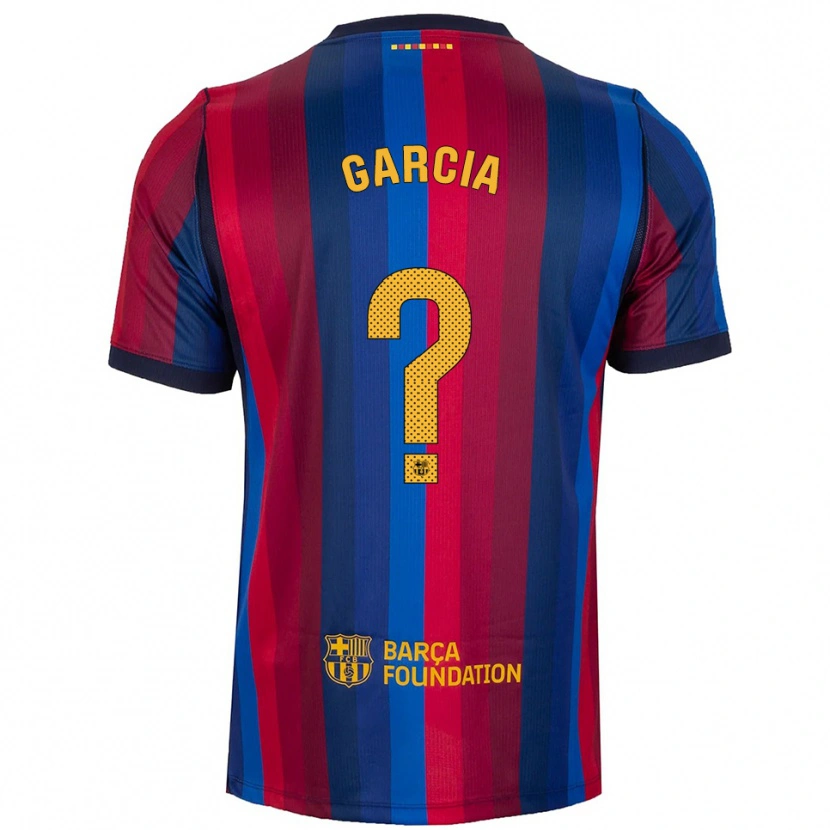 Danxen Criança Camisola Iker Garcia #0 Azul Real Vermelho Amarelo Principal 2026/27 Camisa
