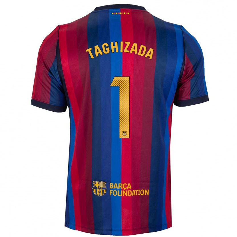 Danxen Criança Camisola Eldar Taghizada #1 Azul Real Vermelho Amarelo Principal 2026/27 Camisa
