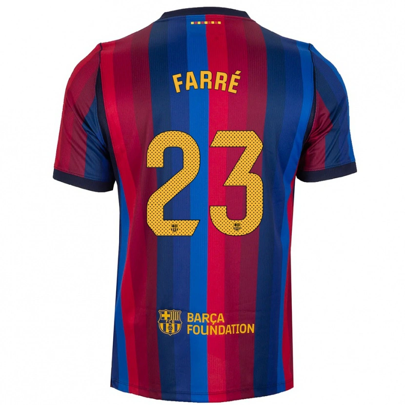 Danxen Criança Camisola Landry Farré #23 Azul Real Vermelho Amarelo Principal 2026/27 Camisa
