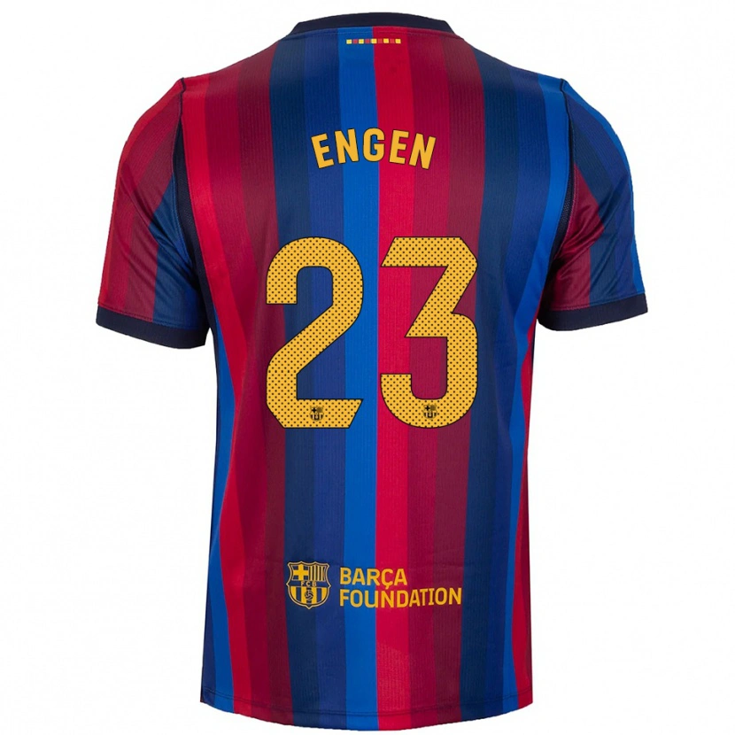 Danxen Criança Camisola Ingrid Engen #23 Azul Real Vermelho Amarelo Principal 2026/27 Camisa