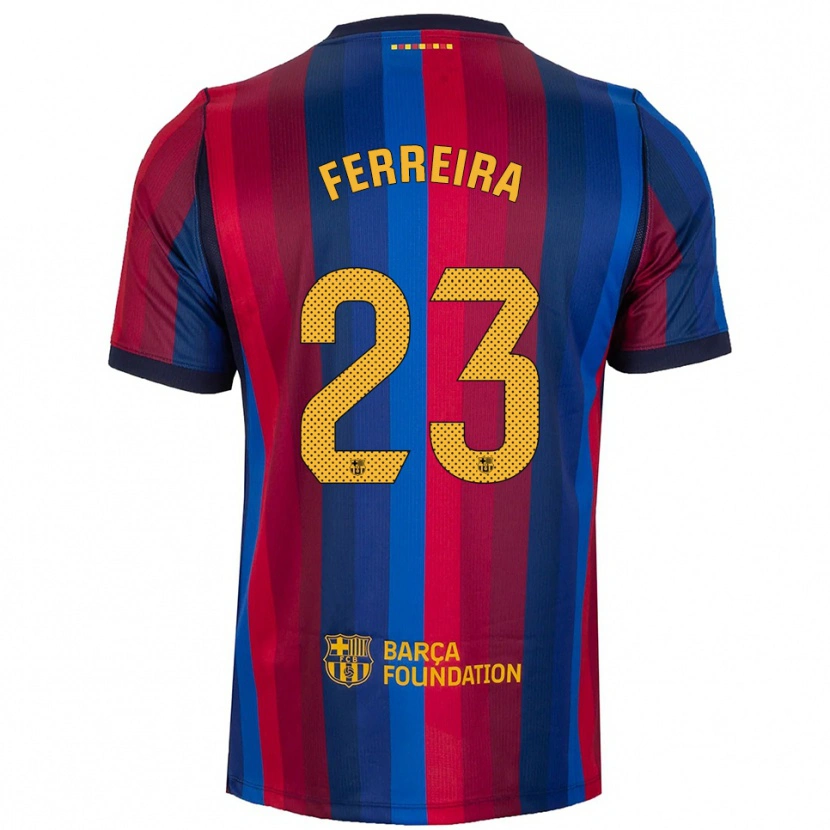 Danxen Criança Camisola Geyse Ferreira #23 Azul Real Vermelho Amarelo Principal 2026/27 Camisa