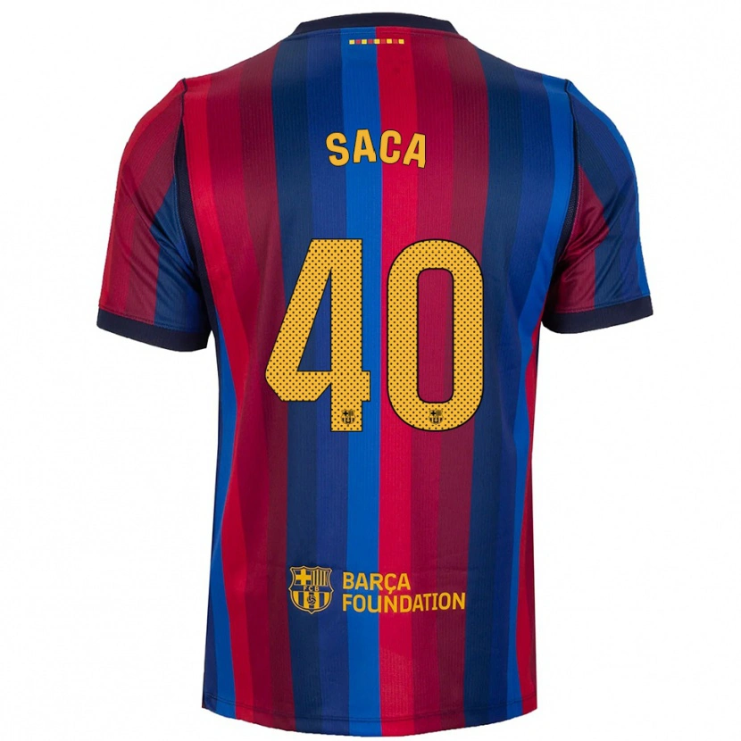 Danxen Criança Camisola Leo Saca #40 Azul Real Vermelho Amarelo Principal 2026/27 Camisa