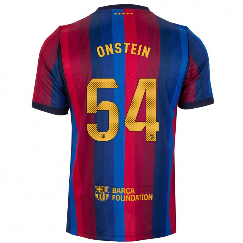 Danxen Criança Camisola Juwensley Onstein #54 Azul Real Vermelho Amarelo Principal 2026/27 Camisa