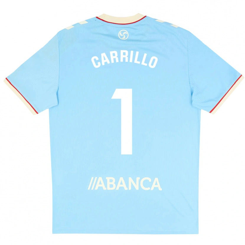Danxen Criança Camisola Coke Carrillo #1 Azul Céu Branco Vermelho Principal 2026/27 Camisa