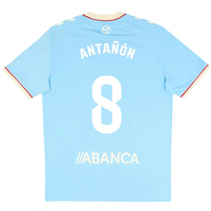 Danxen Criança Camisola Andrés Antañón #8 Azul Céu Branco Vermelho Principal 2026/27 Camisa