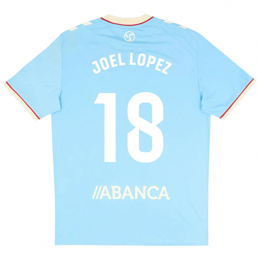 Danxen Criança Camisola Joel López #18 Azul Céu Branco Vermelho Principal 2026/27 Camisa