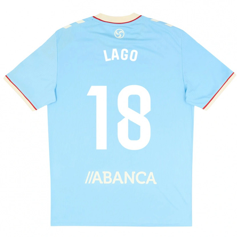 Danxen Criança Camisola Yoel Lago #18 Azul Céu Branco Vermelho Principal 2026/27 Camisa