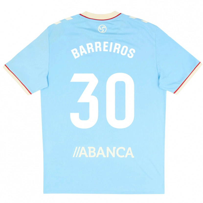 Danxen Criança Camisola Iago Barreiros #30 Azul Céu Branco Vermelho Principal 2026/27 Camisa