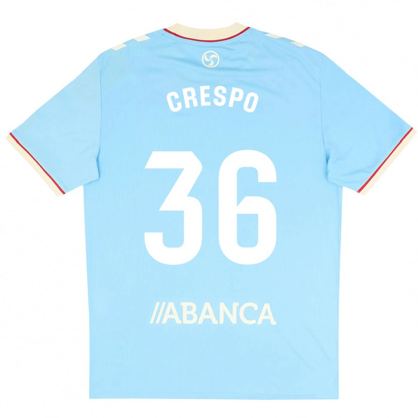 Danxen Criança Camisola Yoel Crespo #36 Azul Céu Branco Vermelho Principal 2026/27 Camisa