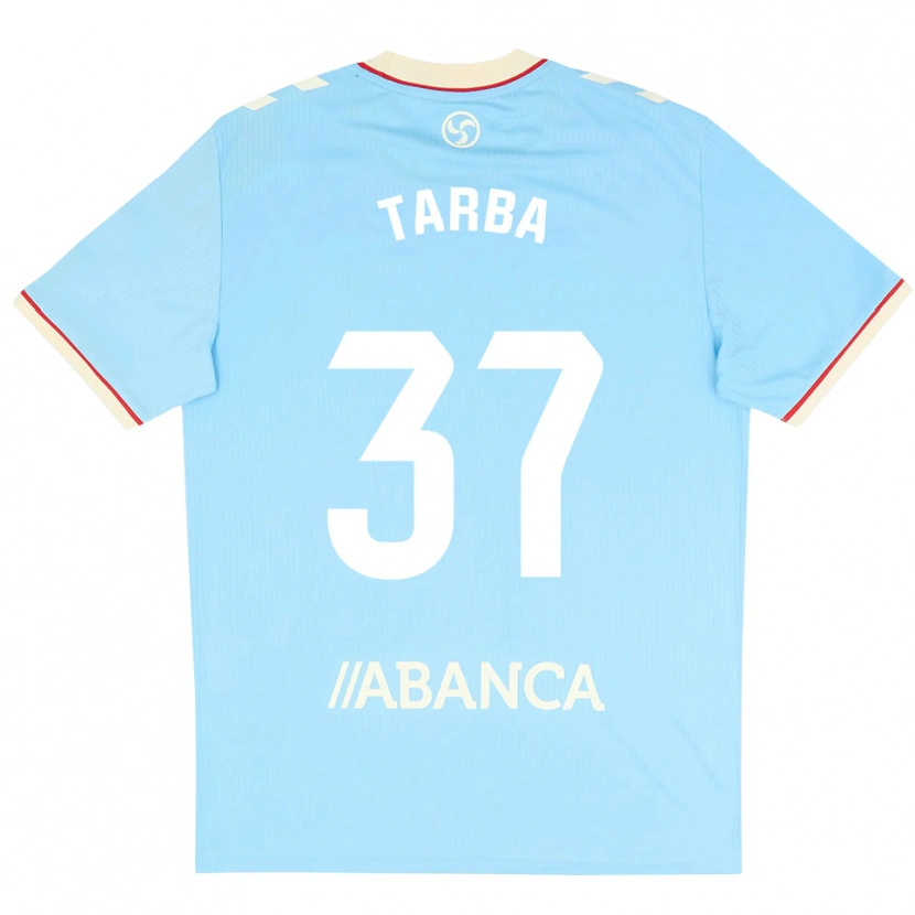 Danxen Criança Camisola Ianis Tarba #37 Azul Céu Branco Vermelho Principal 2026/27 Camisa