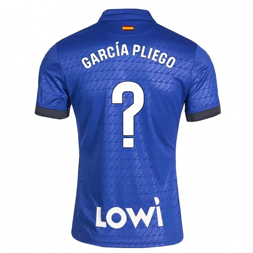 Danxen Criança Camisola Hugo García Pliego #0 Azul Branco Preto Principal 2026/27 Camisa