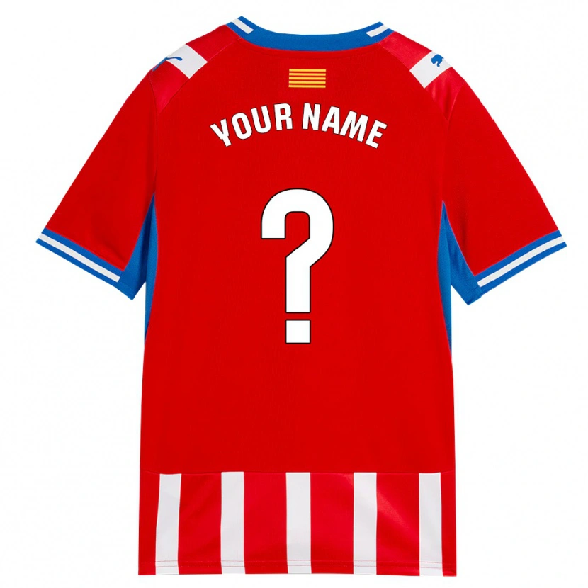 Danxen Criança Camisola Seu Nome #0 Vermelho Branco Azul Céu Principal 2026/27 Camisa