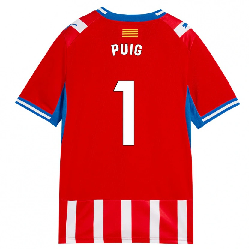 Danxen Criança Camisola Sergi Puig #1 Vermelho Branco Azul Céu Principal 2026/27 Camisa