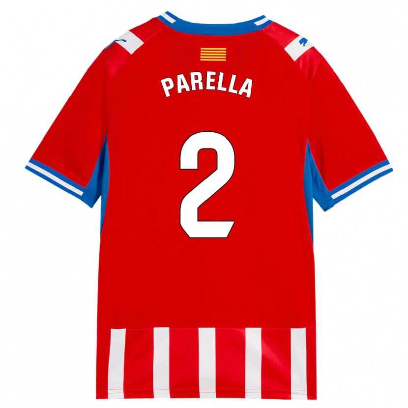 Danxen Criança Camisola Virginia Parella #2 Vermelho Branco Azul Céu Principal 2026/27 Camisa