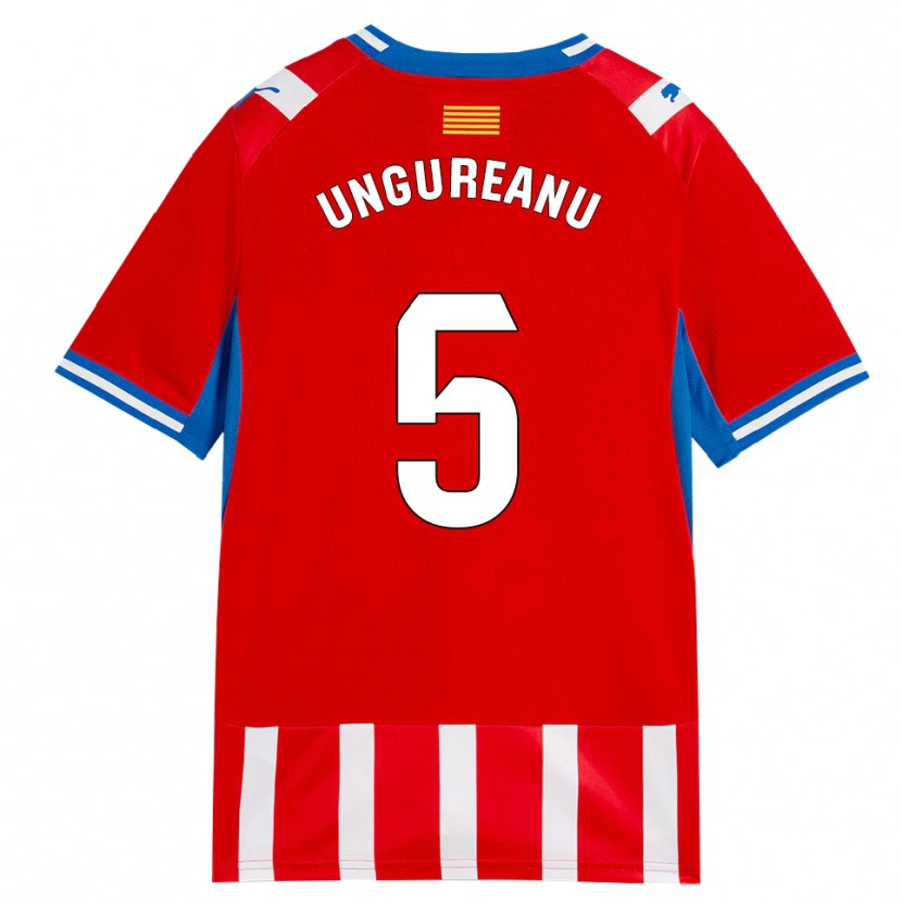 Danxen Criança Camisola Bogdan Ungureanu #5 Vermelho Branco Azul Céu Principal 2026/27 Camisa