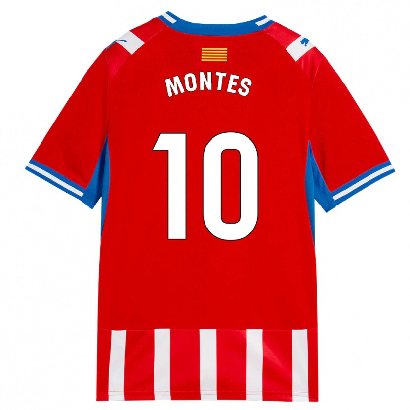 Danxen Criança Camisola Luis Montes #10 Vermelho Branco Azul Céu Principal 2026/27 Camisa