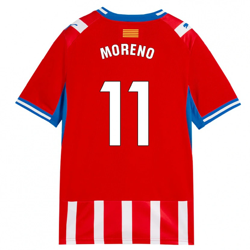 Danxen Criança Camisola Álex Moreno #11 Vermelho Branco Azul Céu Principal 2026/27 Camisa