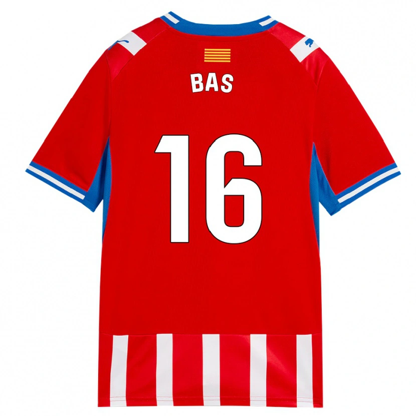 Danxen Criança Camisola Jordi Bas #16 Vermelho Branco Azul Céu Principal 2026/27 Camisa