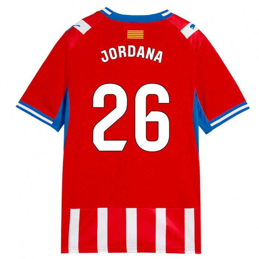 Danxen Criança Camisola Gibert Jordana #26 Vermelho Branco Azul Céu Principal 2026/27 Camisa