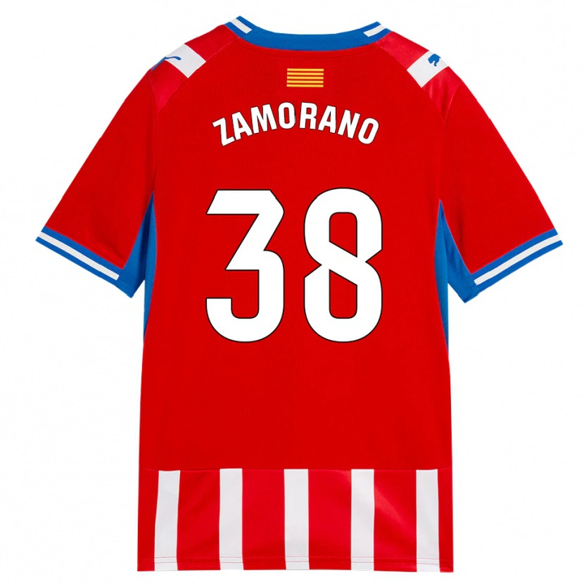 Danxen Criança Camisola Holmes Zamorano #38 Vermelho Branco Azul Céu Principal 2026/27 Camisa