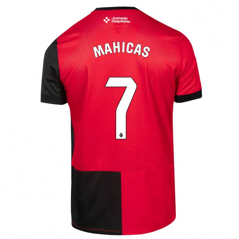 Danxen Criança Camisola Julián Mahicas #7 Preto Vermelho Branco Principal 2026/27 Camisa