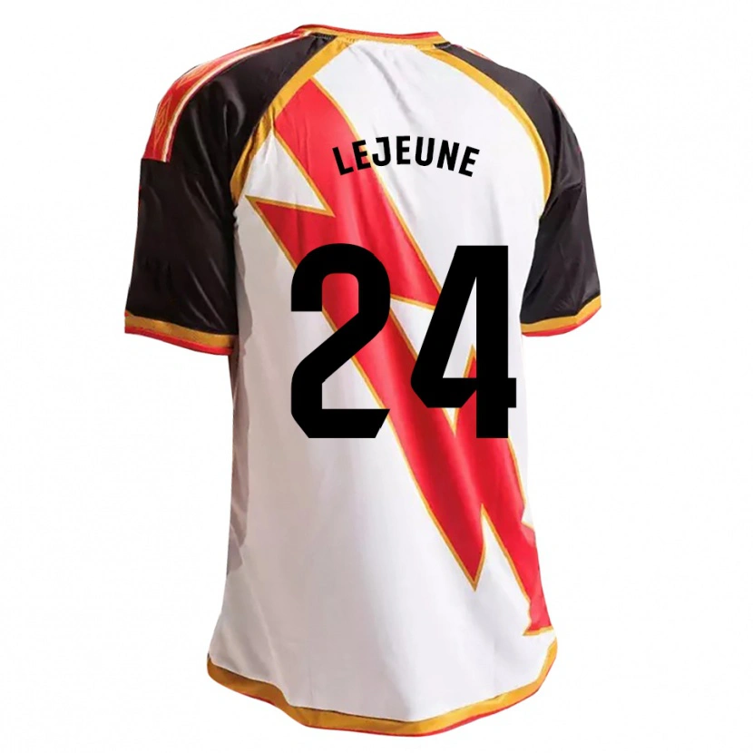 Danxen Criança Camisola Florian Lejeune #24 Preto Vermelho Branco Dourado Principal 2026/27 Camisa