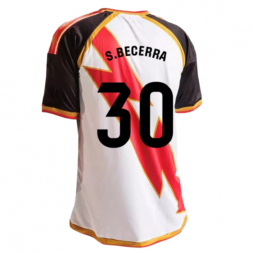 Danxen Criança Camisola Samuel Becerra #30 Preto Vermelho Branco Dourado Principal 2026/27 Camisa