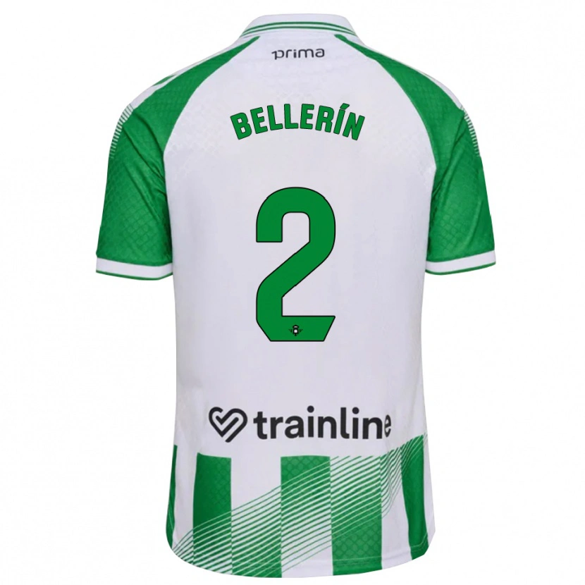Danxen Criança Camisola Héctor Bellerín #2 Verde Claro Preto Branco Principal 2026/27 Camisa