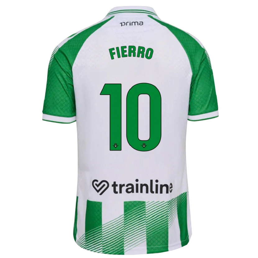 Danxen Criança Camisola Enzo Fierro #10 Verde Claro Preto Branco Principal 2026/27 Camisa