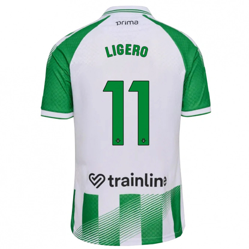 Danxen Criança Camisola Nuria Ligero #11 Verde Claro Preto Branco Principal 2026/27 Camisa