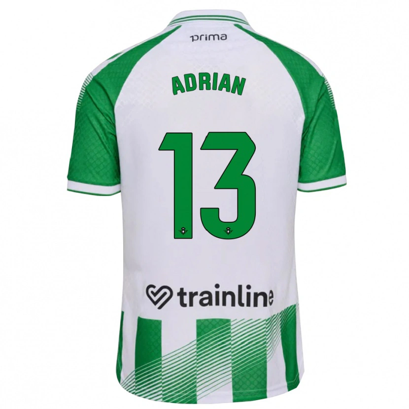Danxen Criança Camisola Adrian #13 Verde Claro Preto Branco Principal 2026/27 Camisa