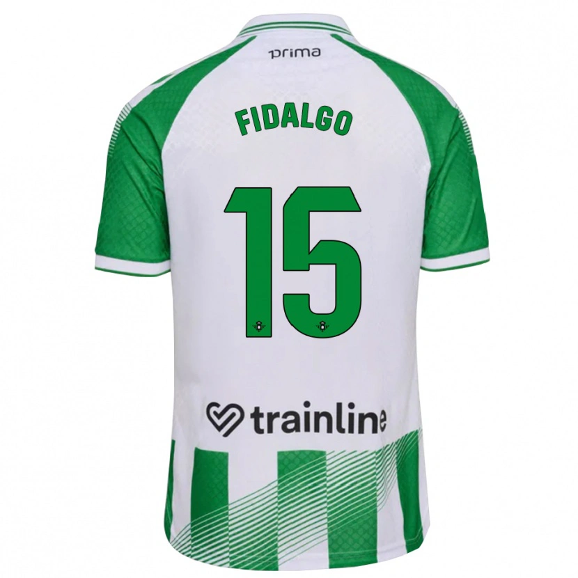Danxen Criança Camisola Álvaro Fidalgo #15 Verde Claro Preto Branco Principal 2026/27 Camisa