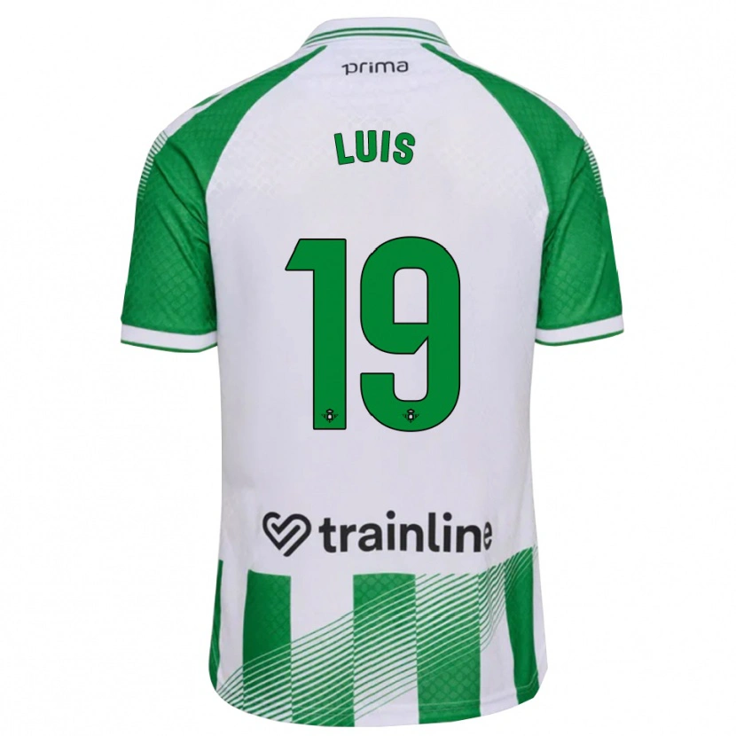 Danxen Criança Camisola Jorge Luis #19 Verde Claro Preto Branco Principal 2026/27 Camisa