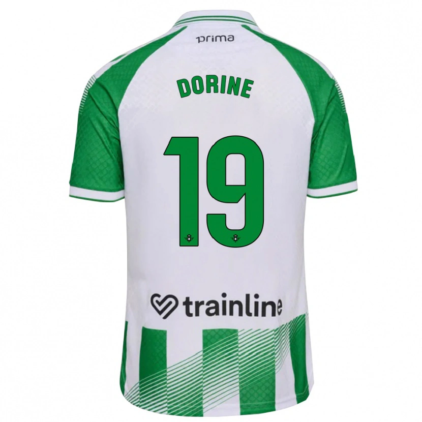 Danxen Criança Camisola Dorine Nina Chuigoue #19 Verde Claro Preto Branco Principal 2026/27 Camisa