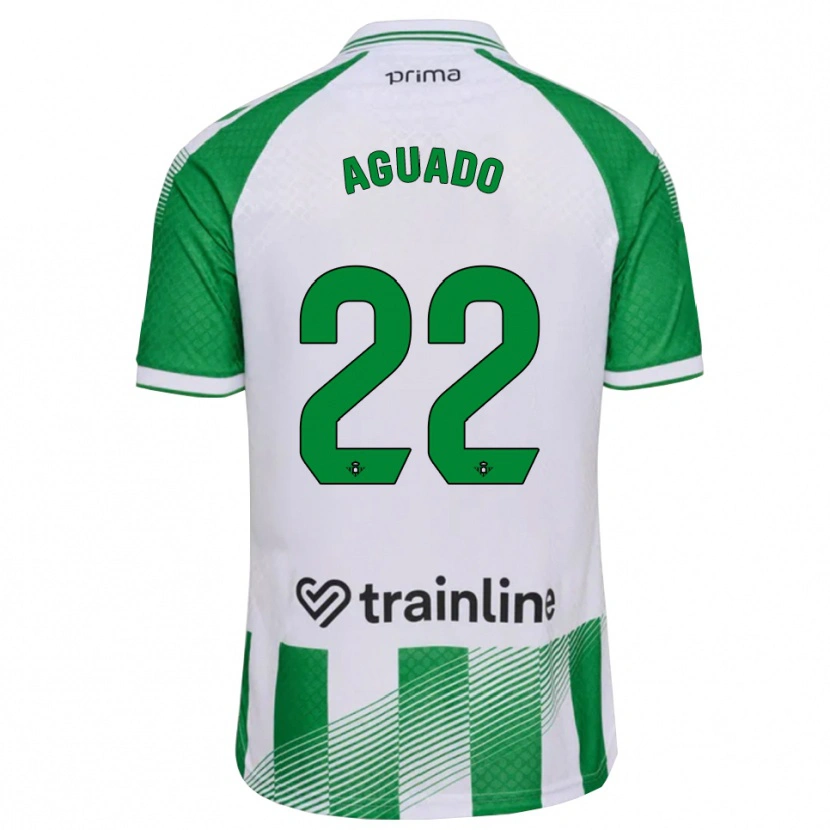Danxen Criança Camisola Julia Aguado Fernández #22 Verde Claro Preto Branco Principal 2026/27 Camisa