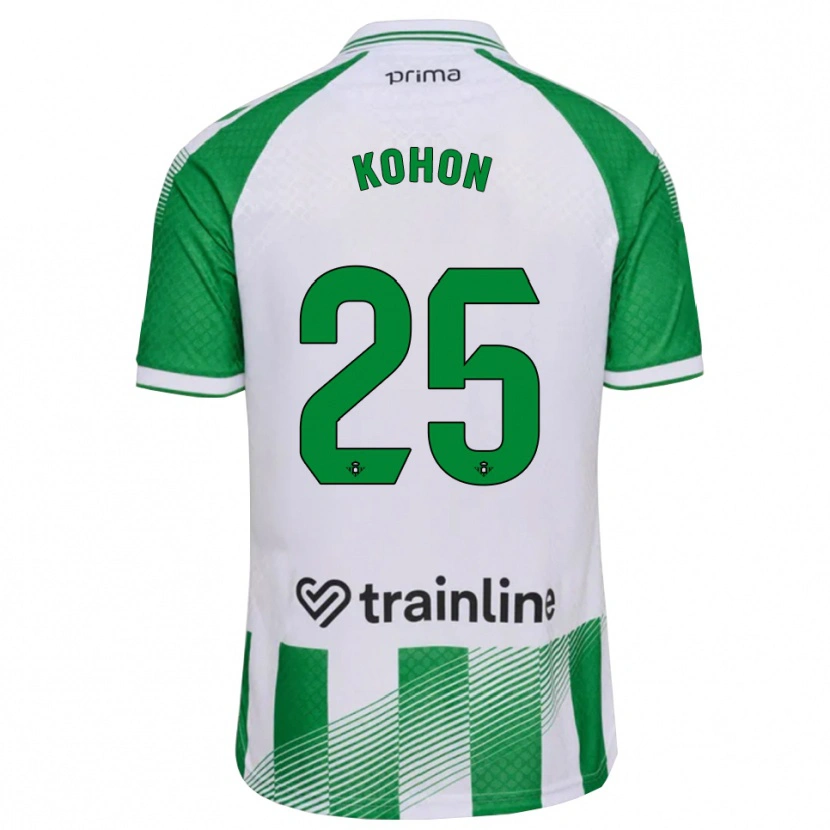 Danxen Criança Camisola Rudy Kohon #25 Verde Claro Preto Branco Principal 2026/27 Camisa