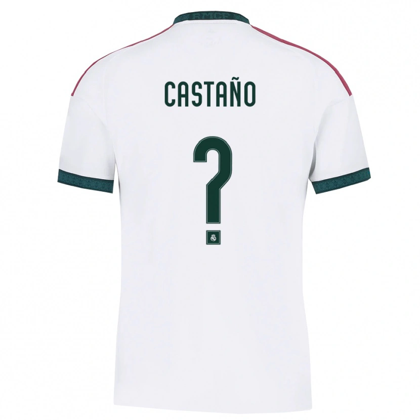 Danxen Criança Camisola Alejandro Castaño #0 Verde Escuro Branco Vermelho Principal 2026/27 Camisa