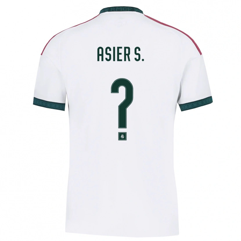Danxen Criança Camisola Asier Sánchez #0 Verde Escuro Branco Vermelho Principal 2026/27 Camisa