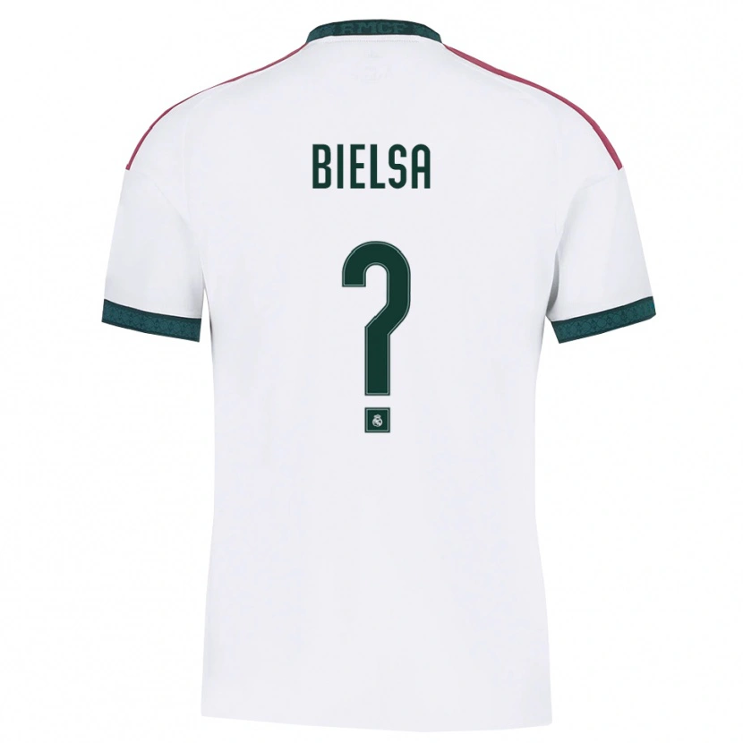 Danxen Criança Camisola Adrián Bielsa #0 Verde Escuro Branco Vermelho Principal 2026/27 Camisa