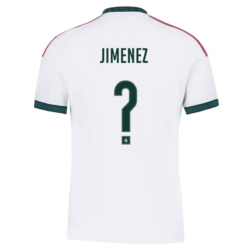 Danxen Criança Camisola Alejandro Jimenez #0 Verde Escuro Branco Vermelho Principal 2026/27 Camisa