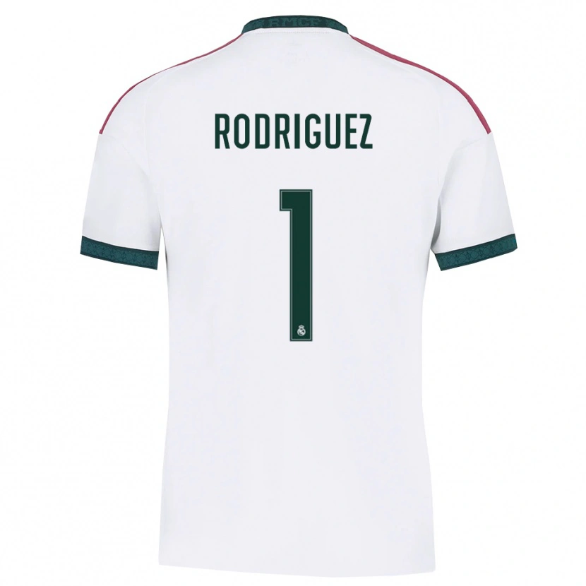 Danxen Criança Camisola Misa Rodriguez #1 Verde Escuro Branco Vermelho Principal 2026/27 Camisa