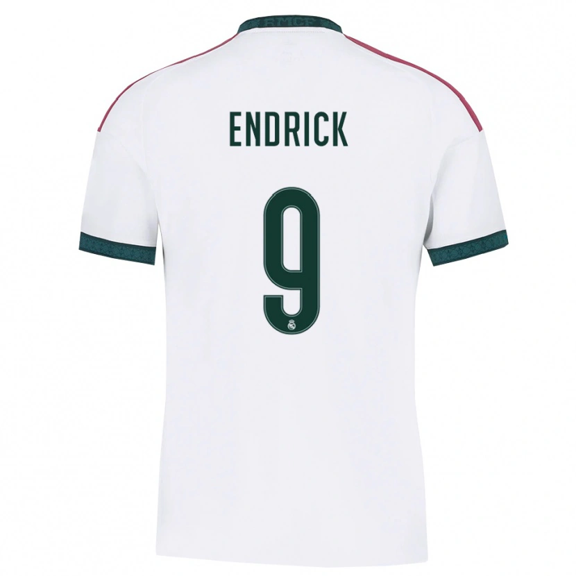 Danxen Criança Camisola Endrick Felipe Moreira De Sousa #9 Verde Escuro Branco Vermelho Principal 2026/27 Camisa