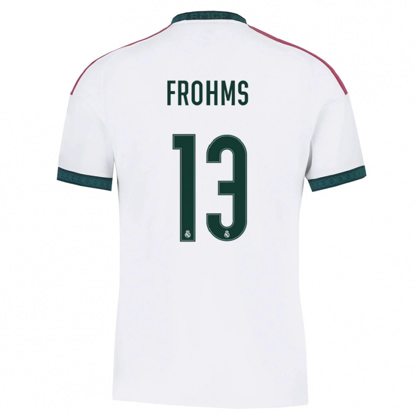 Danxen Criança Camisola Merle Frohms #13 Verde Escuro Branco Vermelho Principal 2026/27 Camisa