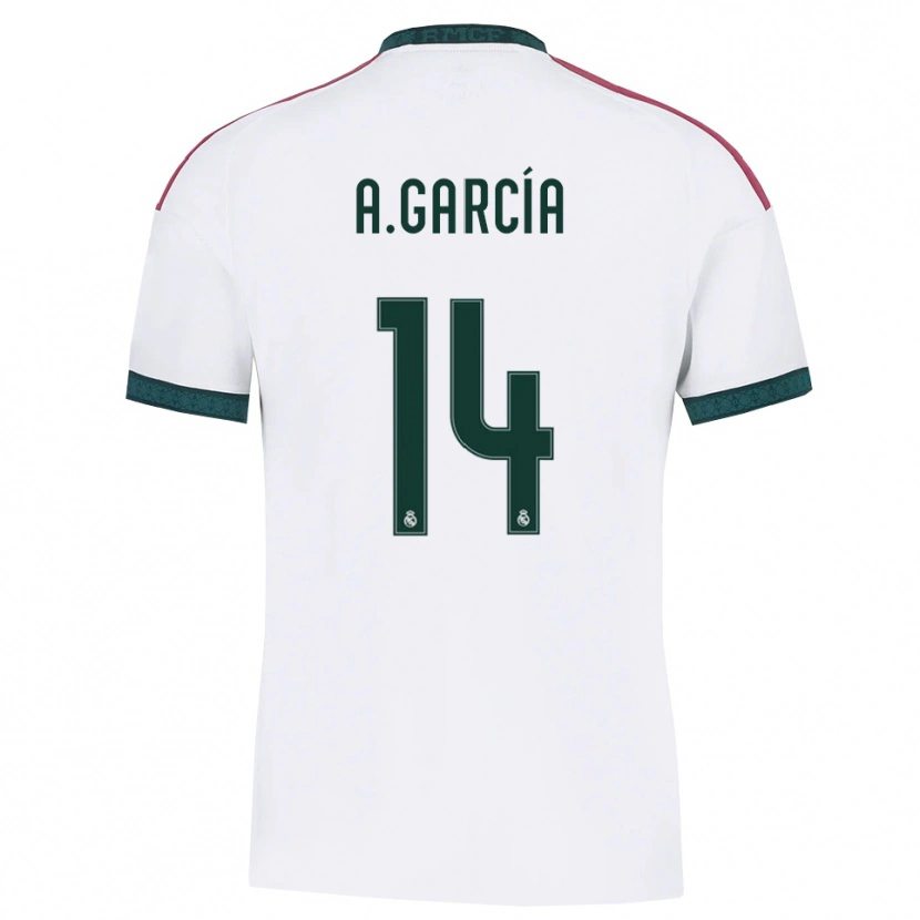 Danxen Criança Camisola Aimar García #14 Verde Escuro Branco Vermelho Principal 2026/27 Camisa