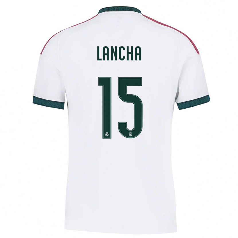 Danxen Criança Camisola Yeray Lancha #15 Verde Escuro Branco Vermelho Principal 2026/27 Camisa
