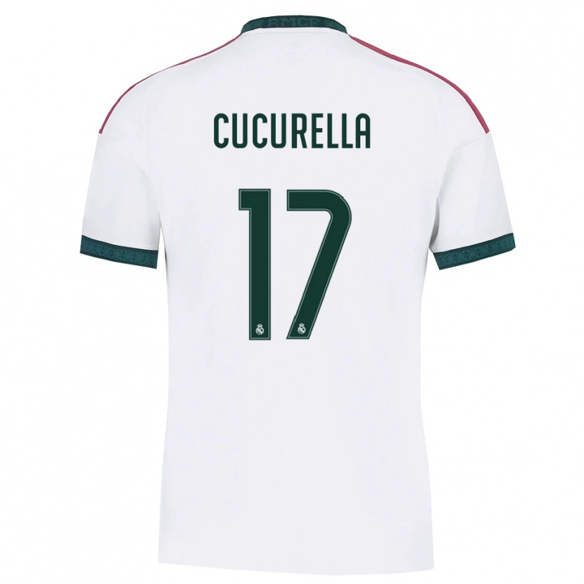 Danxen Criança Camisola Marc Cucurella #17 Verde Escuro Branco Vermelho Principal 2026/27 Camisa
