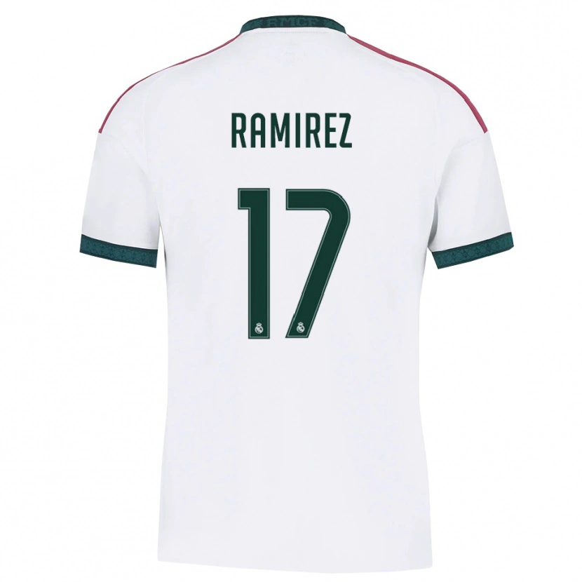 Danxen Criança Camisola Darío Ramirez #17 Verde Escuro Branco Vermelho Principal 2026/27 Camisa