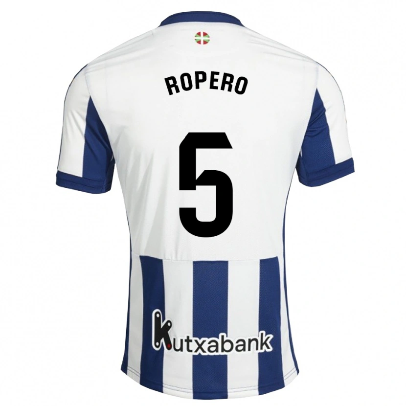 Danxen Criança Camisola Iker Ropero #5 Azul Marinho Branco Dourado Principal 2026/27 Camisa