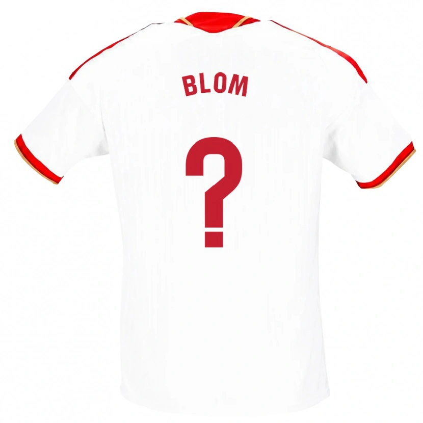 Danxen Criança Camisola Jassina Blom #0 Branco Vermelho Principal 2026/27 Camisa